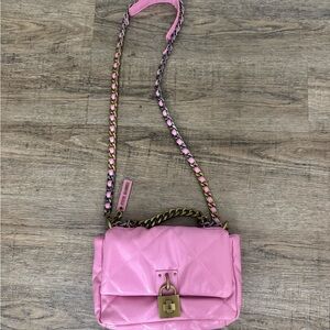 New without tags Steve Madden pink crossbody and clutch bag
